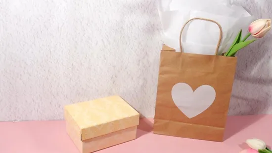 Оптовая продажа печатных на заказ недорогих переработанных упаковочных материалов для еды на вынос из коричневого бумажного пакета