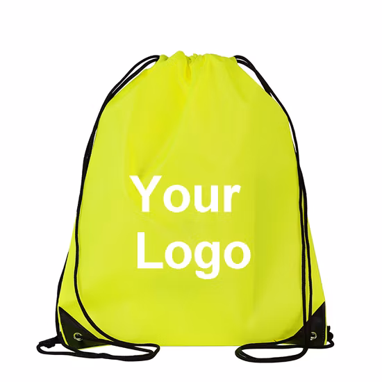 Оптовый индивидуальный рекламный рюкзак из полиэстера и нейлона с завязкой